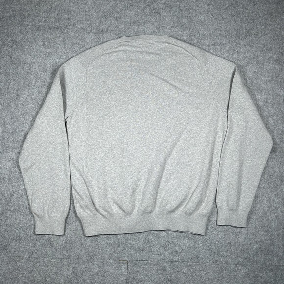 Polo Ralph Lauren Pullover Sweater Mens Size XL Grey V Neck Pima Cotton - Picture 10 of 13